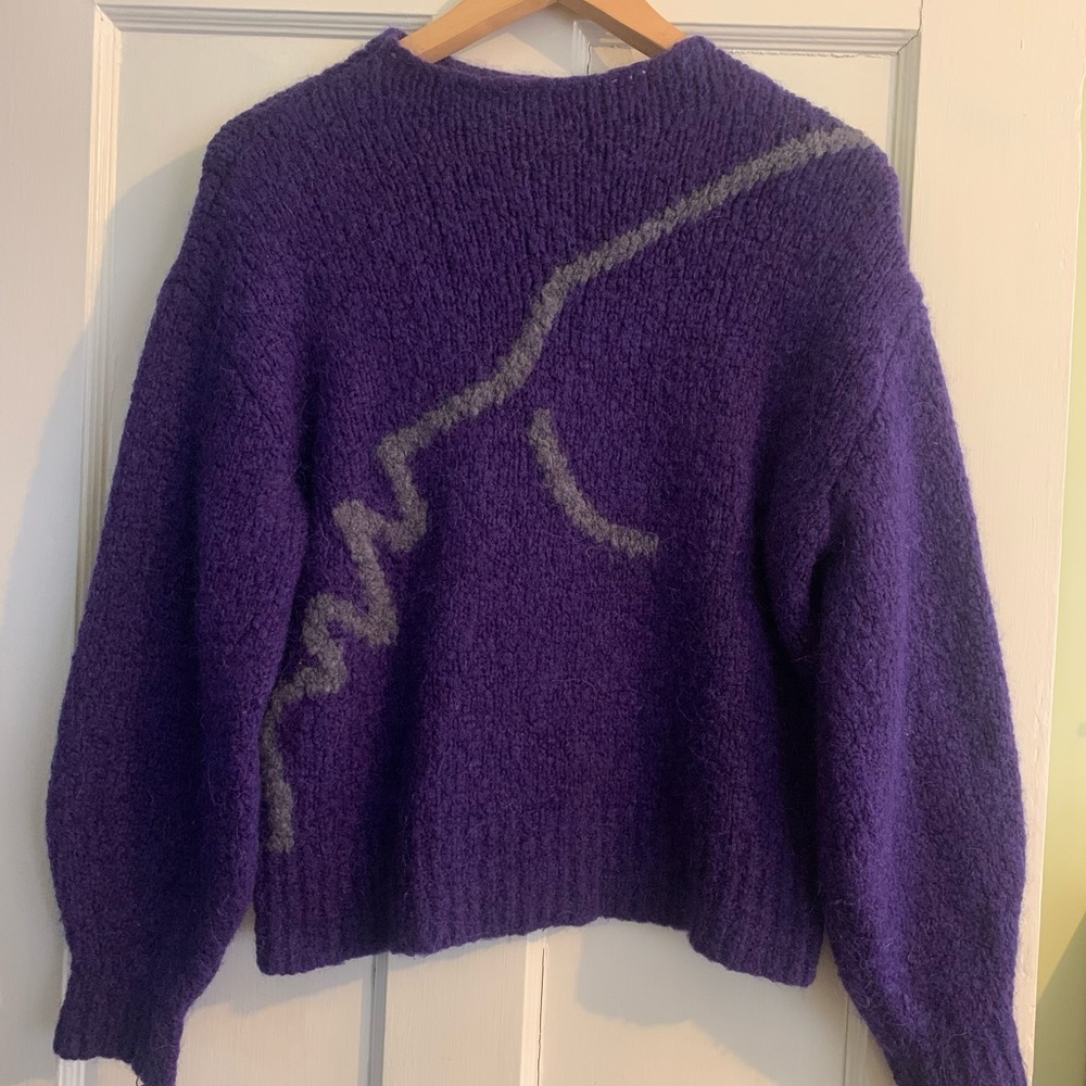 Purple Virgo Intarsia Knit Sweater by Paloma Wool